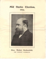 Election address by Walter Rothschild 1906
