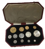 Edward The VII ‘Coronation’ Silver and gold coin set