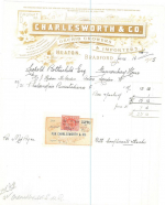 Receipt from Charlesworth and Sons for orchids supplied to Mr Leopold de Rothschild at Gunnersbury in 1905