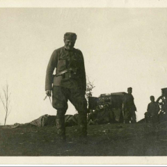 Eugène von Rothschild in uniform on the Italian Front