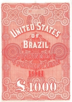 United States of Brazil bond issued by N M Rothschild & Sons 1911