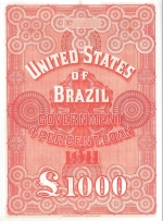 Brazilian bond issued by N M Rothschild & Sons 1911