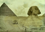 The sphinx from an early autochrome by Lionel de Rothschild