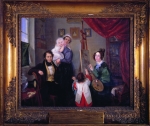 Anselm & Charlotte von Rothschild and their children and nurse by Charlotte