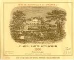 Château Lafite wine label 1990