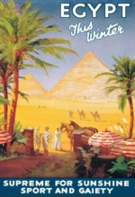 Travel poster for Egypt. Lionel de Rothschild took his family to Egypt on a 'Thomas Cook's Tour' in the 1920s.