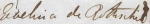 Signature of Evelina de Rothschild (1839-1866).