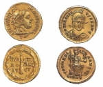 Roman coins from the collection of Baron Edmond de Rothschild.