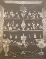 Glass case of objets d'art at Waddesdon Manor.