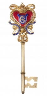 Synagogue key presented to Lionel de Rothschild Esq on the occasion of his opening of the Brondesbury Synagogue on 9th April 1905.