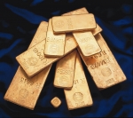 Gold bars from the Royal Mint Refinery.