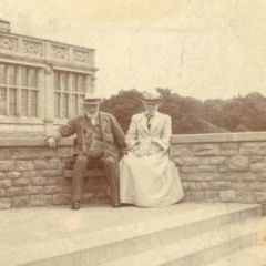Nathaniel 1st Lord Rothschild and Lady Emma Rothschild at Ashton Wold