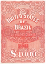 Brazilian bond issued by N M Rothschild & Sons in 1911