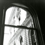 A clerk's eye view through a window in the second New Court building