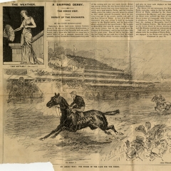 Press cuttings from Leopold's Derby victory