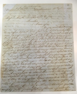 Letter sent to New Court from Jacob Montefiore in December 1851 reporting the discovery of gold at Ballarat and the start of the Australian gold rush: “I was astonished to find I had arrived at a second California producing gold in greater abundance and purity than even that prolific gold region…”