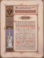 llluminated Contract of 1894 concerning a donation made by Albert von Rothschild (1844-1911) to build a women's hospital in Vienna (to be named the Bettina after his late wife).