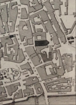 Detail from a map of Frankfurt c.1845