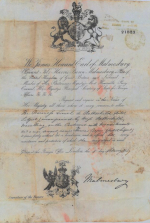 Passport issued to Charlotte Baroness Lionel de Rothschild 4 February 1859