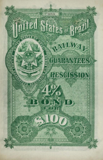 Brazilian bond issued by the London banking house in the early twentieth century