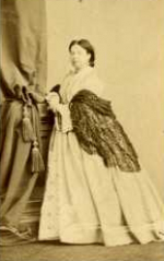 Carte de visite photograph of Charlotte Baroness Nathaniel de Rothschild