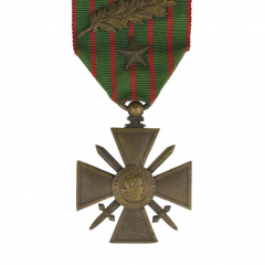Croix de Guerre awarded to Robert de Rothschild for service during the First World War
