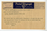Telegram from Albert Einstein to Victor Rothschild