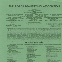 Roads Beautifying Association leaflet c1937