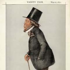 'The Winner of the Race' Ape cartoon published in Vanity Fair