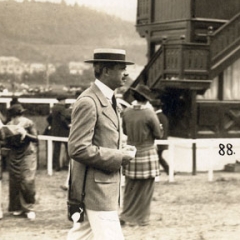 Photographs of members of the Rothschild family at the races in Vienna