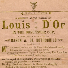 Dedication to Baron A de Rothschild