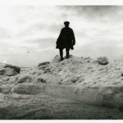 Allied soldier Dutch coast 1915. From a series of photographs found in papers of the French Rothschild family